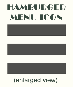 website hamburger menu icon