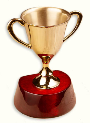 gold blog trophy