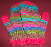 woolen mittens