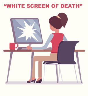 computer white screen of death