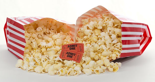 popcorn image caption example - content writing