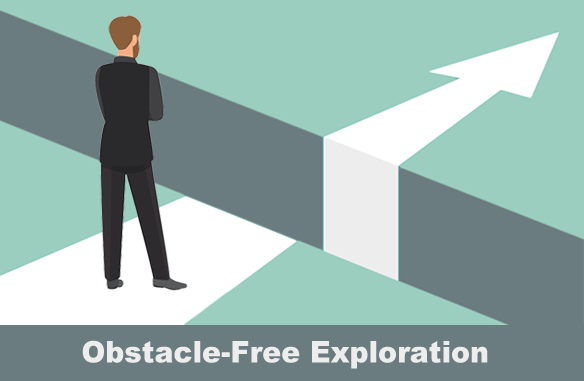 Step 3: obstacle-free exploration