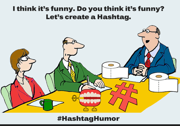 Brand humorous hashtag campaign - I think it's fnny. Do you?