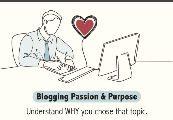 Step 2 - Blogging Passion & Purpose - Understand why you chose that topic.