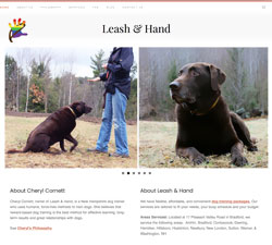 Leash and Hand - dog trainer