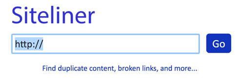 Siteliner website analysis tool